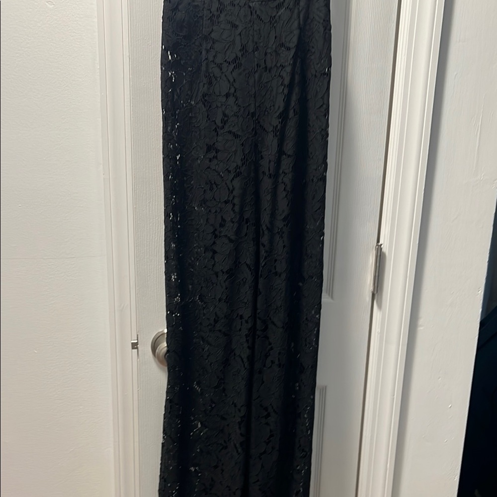 Elegant Black Lace Maxi Skirt